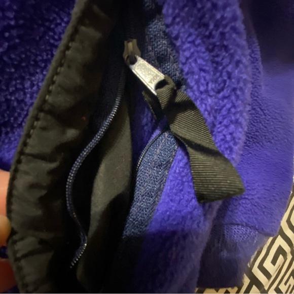 Vintage Patagonia purple retro Synchilla fleece exposed blue zipper - Picture 13 of 15